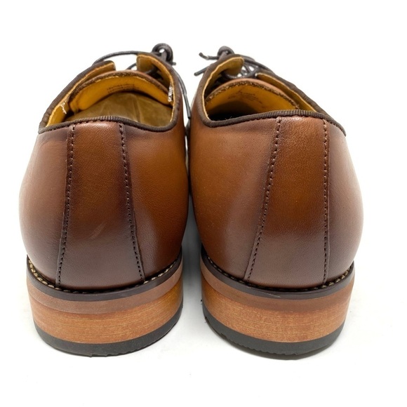 Florsheim BLAZE Plain Toe Leather Oxford Cognac EEE width - Picture 4 of 7